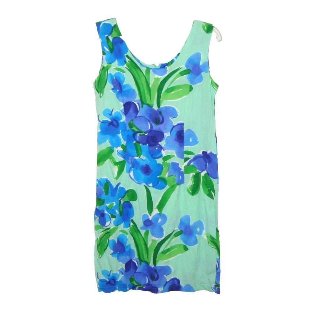 Vintage Jams World "Violet Bouquet" Sleeveless Crushed Rayon Floral Dress